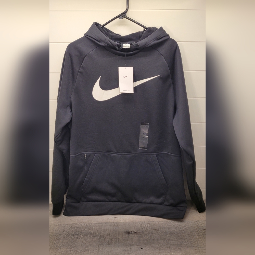 Nike Men's Black Therma Fit Training Hoodie Size Large